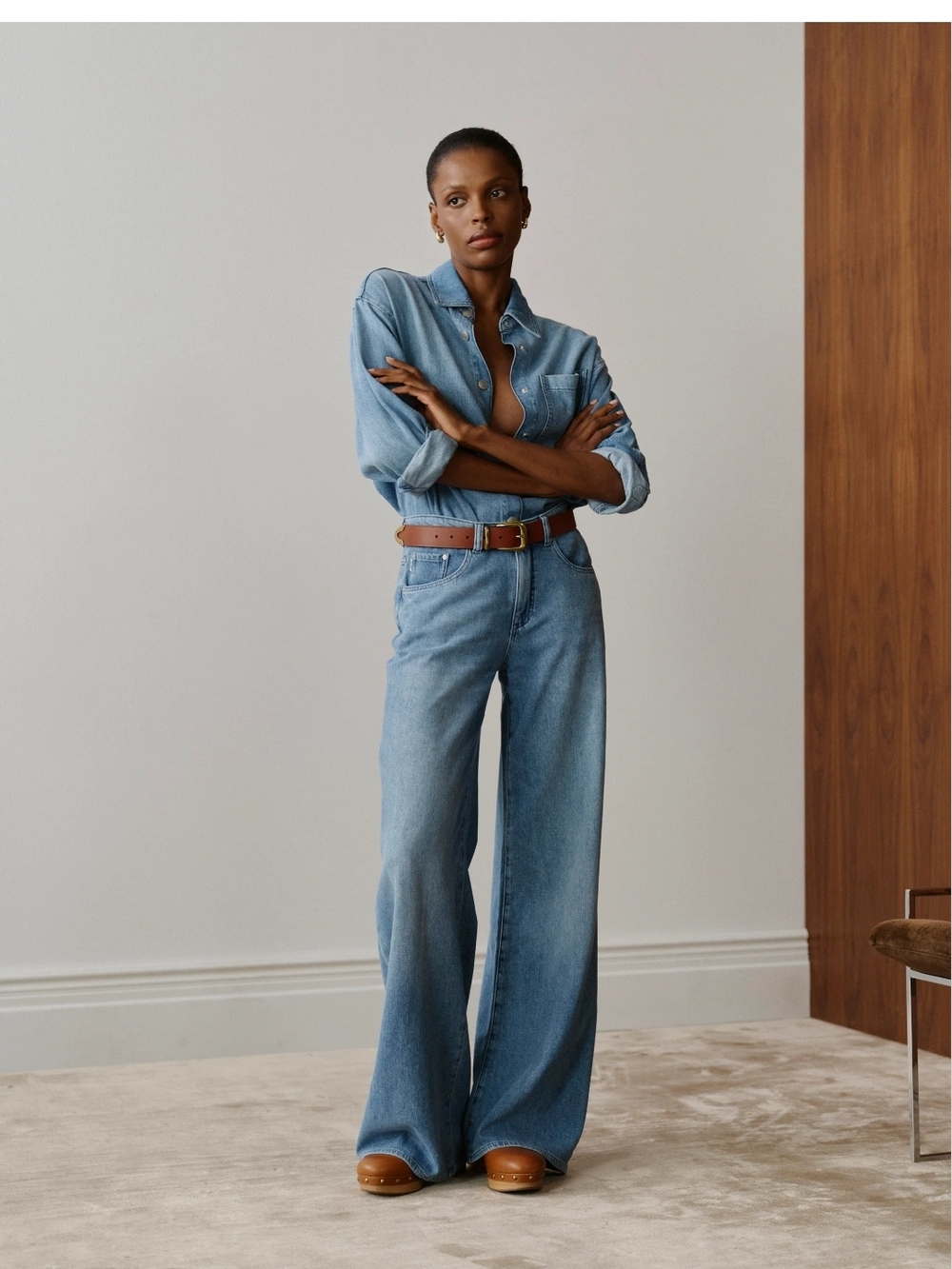 DL1961 Alex Baggy Wide Leg Low Rise 32” JeansSize 27